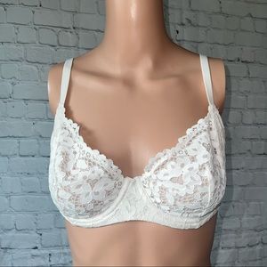 lVictorias Secret Unlined Demi Floral Bra size 34DD